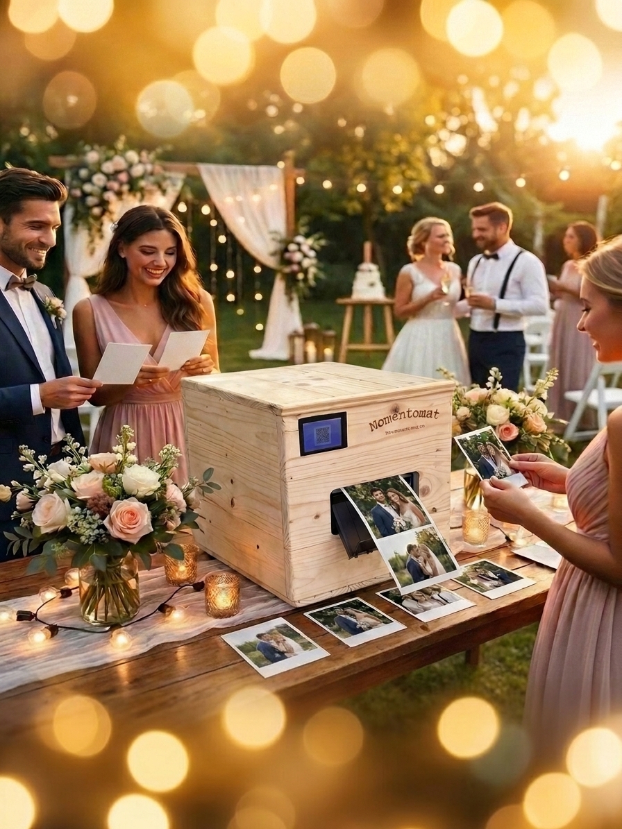 Închiriere imprimantă poze evenimente — Momentomatul aduce magia printului instant la evenimentul tău
